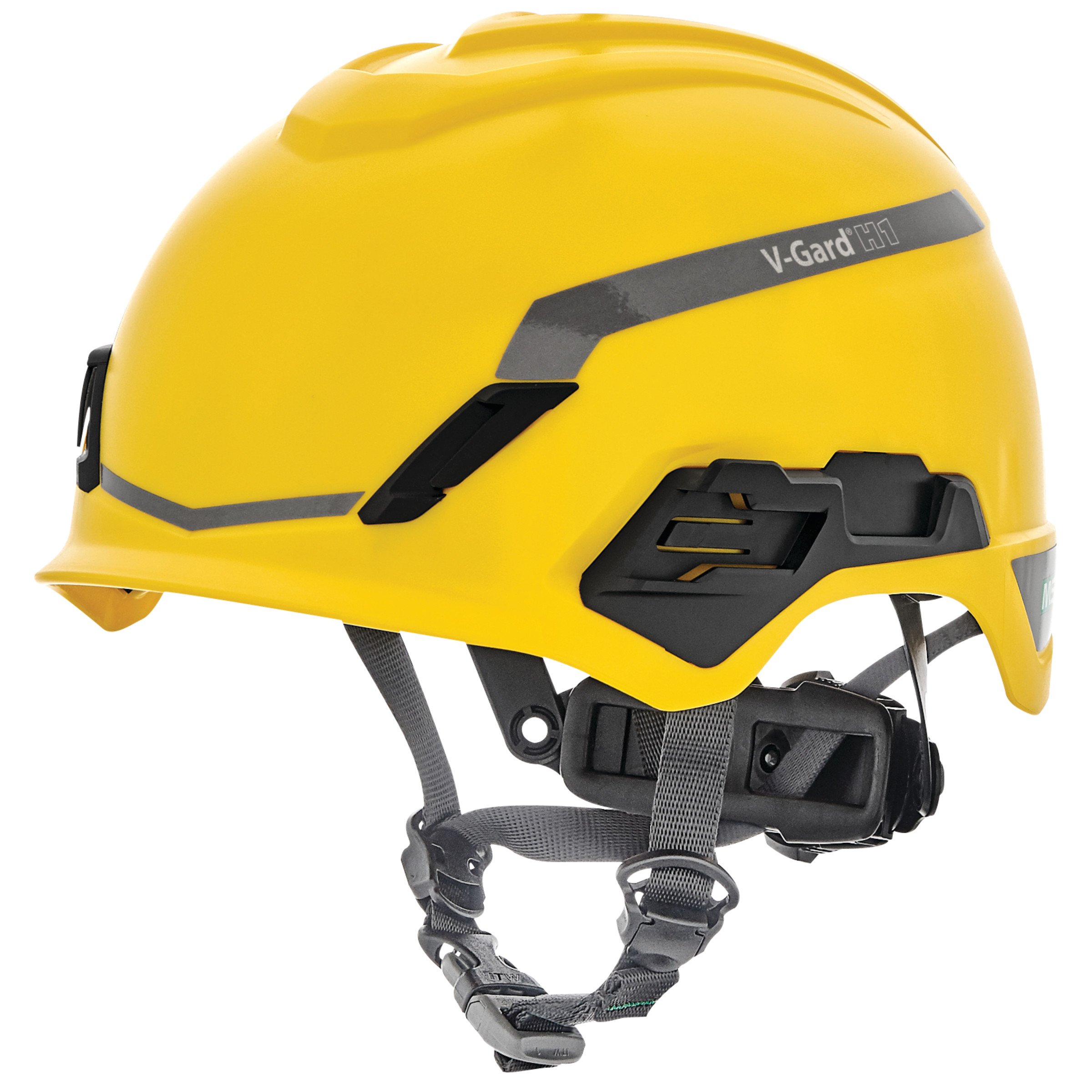 V-Gard® H1 Safety Helmet, Novent, Yellow, Fas-Trac® III Pivot, ANSI, EN397